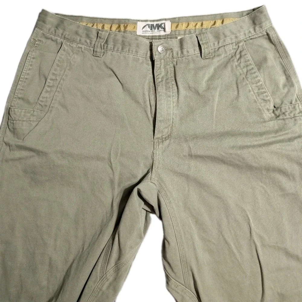 Mountain Khakis Original Mountain Pants Mens 38x30 Green Canvas Cotton